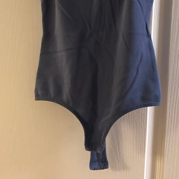 Free People Scoop Neck Bodysuit Blue XS (Extra Small) - Picture 5 of 6